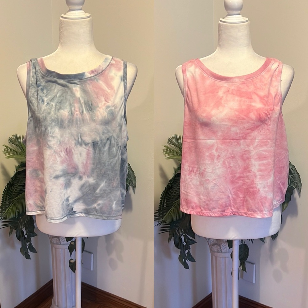 Tie-Dye Sleeveless Tops